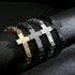 Kreuzarmband herren silber königskette vintage cross bracelet uniqal